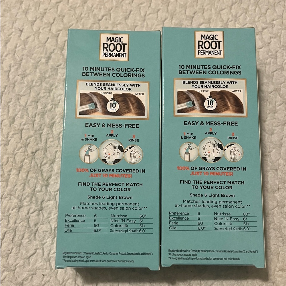 NWT L'Oreal Magic Root Rescue Hair Coloring Kit - Light Brown - Picture 3 of 6